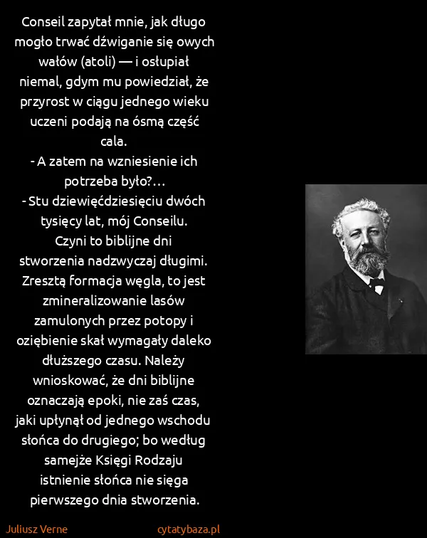 Juliusz Verne: Conseil zapytał mnie, jak długo mogło trwać dźwiganie...