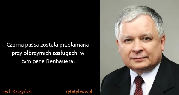 Lech Kaczyński: Czarna passa została przełamana przy olbrzymich...