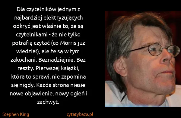 Stephen King: Dla czytelników jednym z najbardziej elektryzujących...