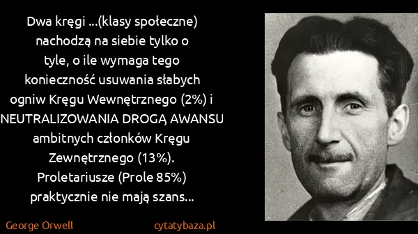 George Orwell: Dwa kręgi ...(klasy społeczne) nachodzą na siebie tylko... George Orwell: Dwa kręgi ...(klasy społeczne) nachodzą na siebie tylko...