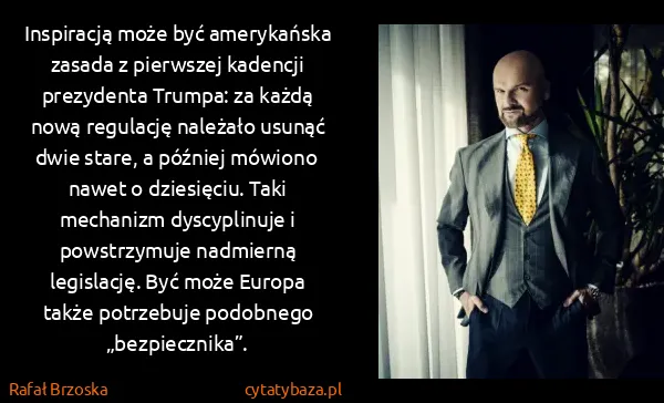 Rafał Brzoska: Inspiracją może być amerykańska zasada z pierwszej... Rafał Brzoska: Inspiracją może być amerykańska zasada z pierwszej...