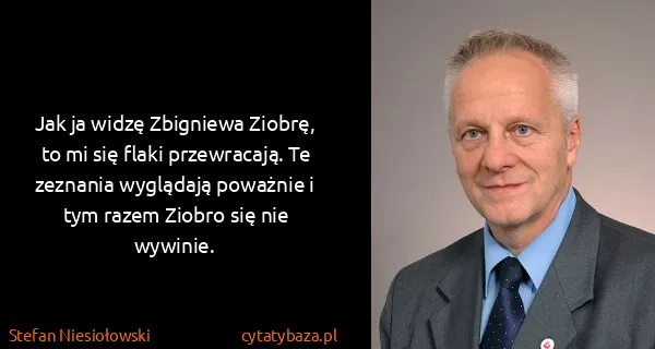 Stefan Niesiołowski: Jak ja widzę Zbigniewa Ziobrę, to mi się flaki...
