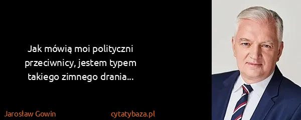 Jarosław Gowin: Jak mówią moi polityczni przeciwnicy, jestem typem...