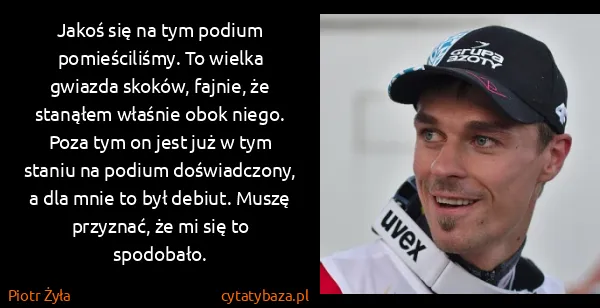Piotr Żyła: Jakoś się na tym podium pomieściliśmy. To wielka gwiazda...