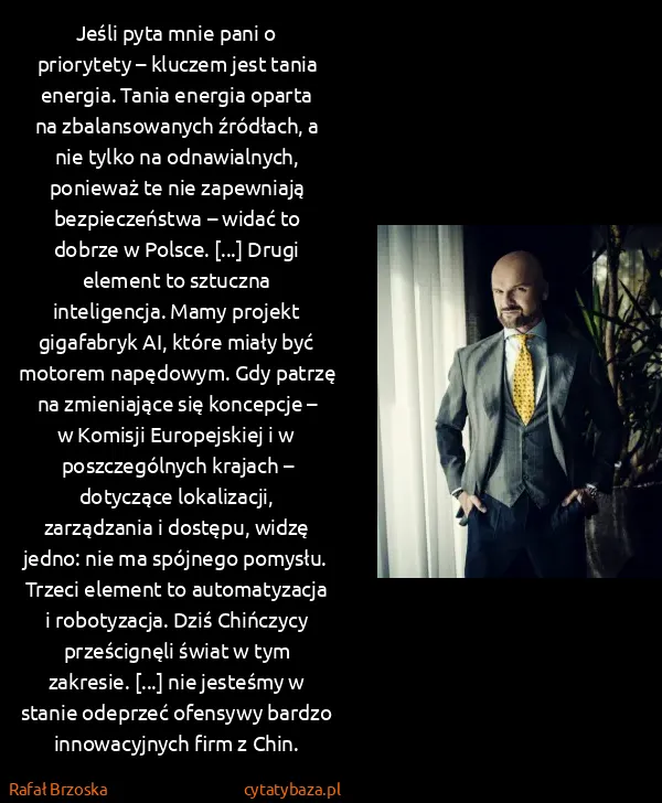 Rafał Brzoska: Jeśli pyta mnie pani o priorytety – kluczem jest tania...