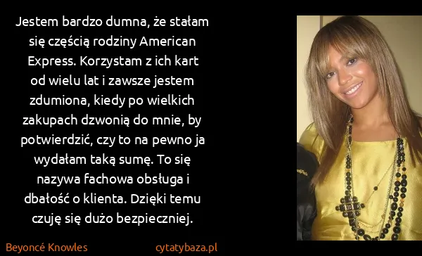 Beyoncé Knowles: Jestem bardzo dumna, że stałam się częścią rodziny... Beyoncé Knowles: Jestem bardzo dumna, że stałam się częścią rodziny...