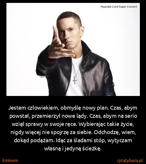Eminem: Jestem człowiekiem, obmyślę nowy plan. Czas, abym...