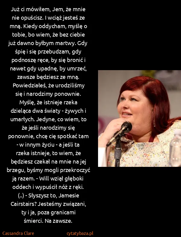 Cassandra Clare: Już ci mówiłem, Jem, że mnie nie opuścisz. I wciąż...