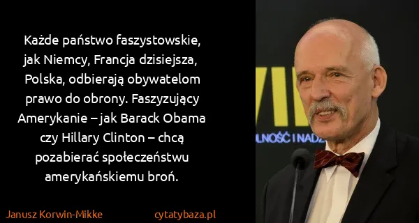 Janusz Korwin-Mikke: Każde państwo faszystowskie, jak Niemcy, Francja...