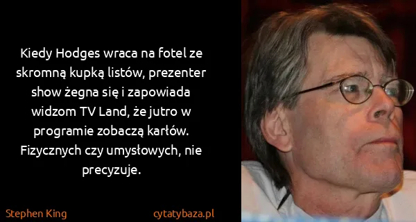 Stephen King: Kiedy Hodges wraca na fotel ze skromną kupką listów,...