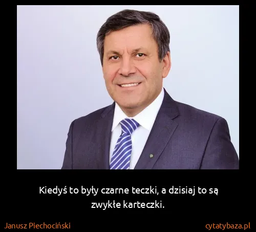 Janusz Piechociński: Kiedyś to były czarne teczki, a dzisiaj to są zwykłe...