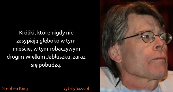 Stephen King: Króliki, które nigdy nie zasypiają głęboko w tym...
