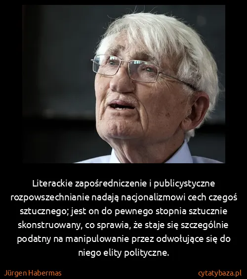 Jürgen Habermas: Literackie zapośredniczenie i publicystyczne...