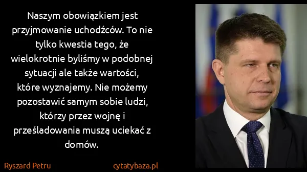 Ryszard Petru: Naszym obowiązkiem jest przyjmowanie uchodźców. To nie...