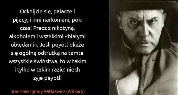 Stanisław Ignacy Witkiewicz (Witkacy): Ocknijcie się, palacze i pijacy, i inni narkomani, póki...