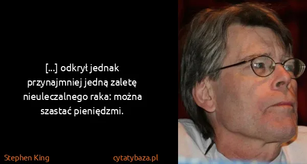 Stephen King: [...] odkrył jednak przynajmniej jedną zaletę...