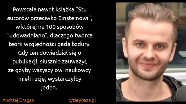 Andrzej Dragan: Powstała nawet książka "Stu autorów przeciwko...