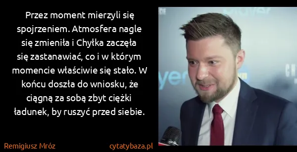 Remigiusz Mróz: Przez moment mierzyli się spojrzeniem. Atmosfera nagle...