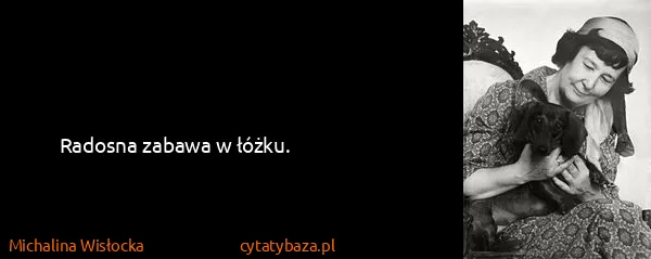 Michalina Wisłocka: Radosna zabawa w łóżku.