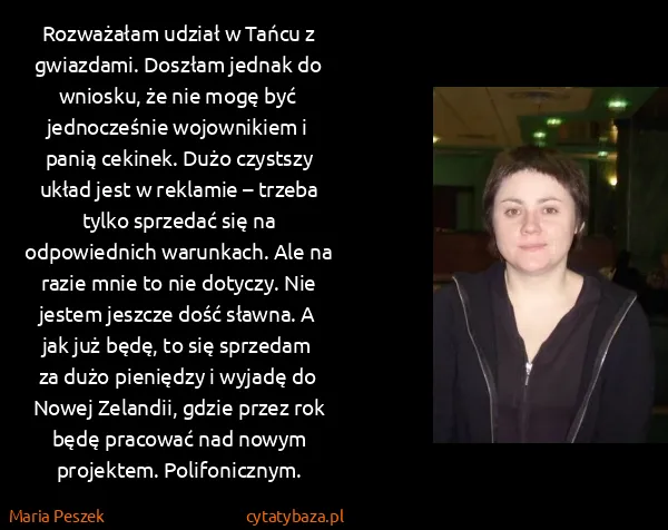 Maria Peszek: Rozważałam udział w Tańcu z gwiazdami. Doszłam jednak do...