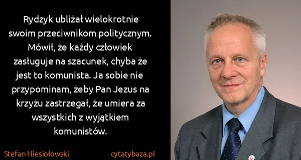 Stefan Niesiołowski: Rydzyk ubliżał wielokrotnie swoim przeciwnikom...