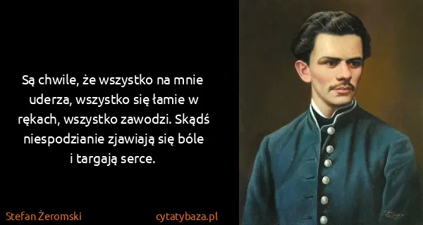 Stefan Żeromski: Są chwile, że wszystko na mnie uderza, wszystko się...