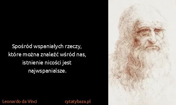 Leonardo da Vinci: Spośród wspaniałych rzeczy, które można znaleźć wśród...
