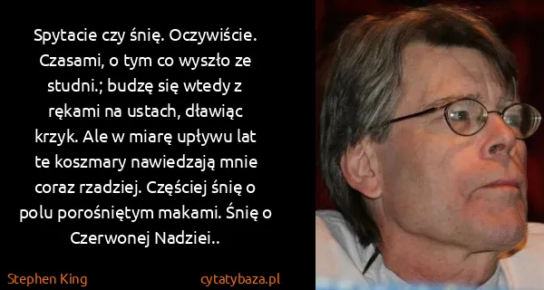 Stephen King: Spytacie czy śnię. Oczywiście. Czasami, o tym co wyszło...