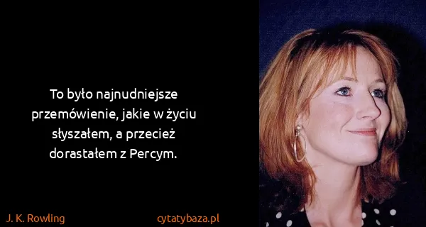 J. K. Rowling: To było najnudniejsze przemówienie, jakie w życiu...