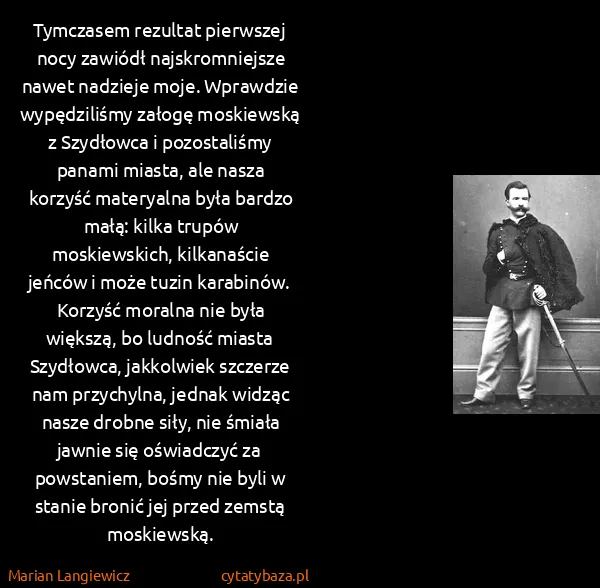 Marian Langiewicz: Tymczasem rezultat pierwszej nocy zawiódł...