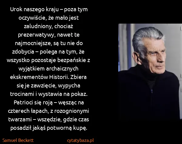 Samuel Beckett: Urok naszego kraju – poza tym oczywiście, że mało jest...