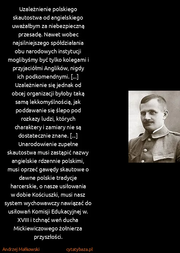 Andrzej Małkowski: Uzależnienie polskiego skautostwa od angielskiego...