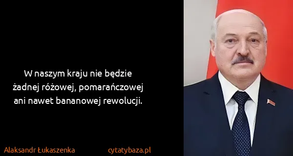 Alaksandr Łukaszenka: W naszym kraju nie będzie żadnej różowej, pomarańczowej...