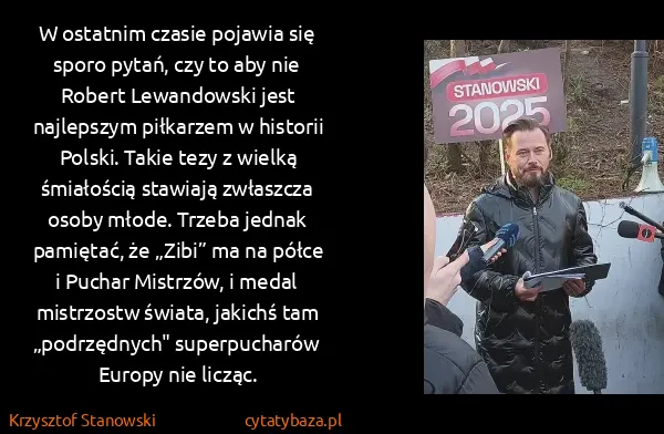 Krzysztof Stanowski: W ostatnim czasie pojawia się sporo pytań, czy to aby...