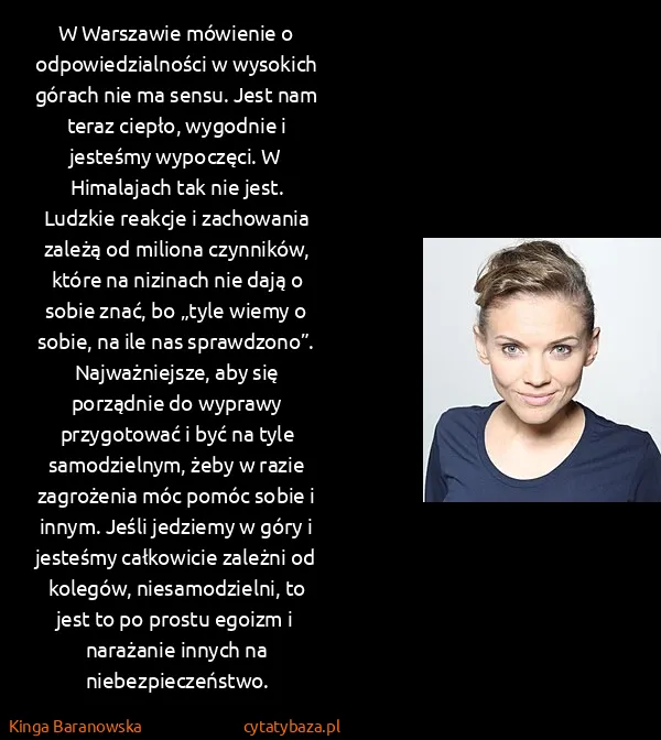 Kinga Baranowska: W Warszawie mówienie o odpowiedzialności w wysokich...