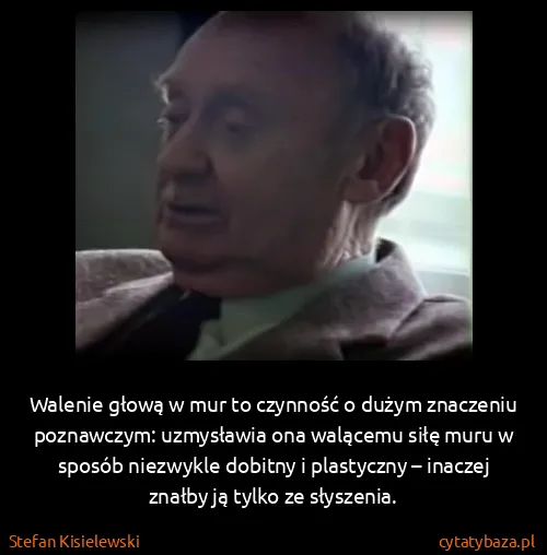 Stefan Kisielewski: Walenie głową w mur to czynność o dużym znaczeniu...