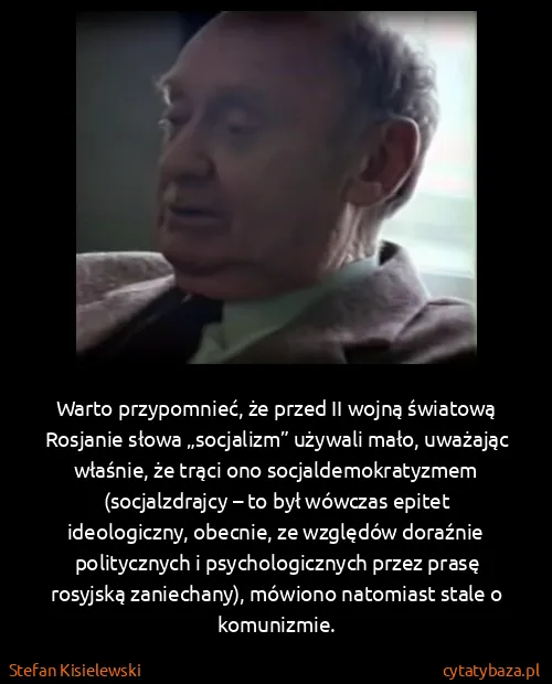 Stefan Kisielewski: Warto przypomnieć, że przed II wojną światową Rosjanie...