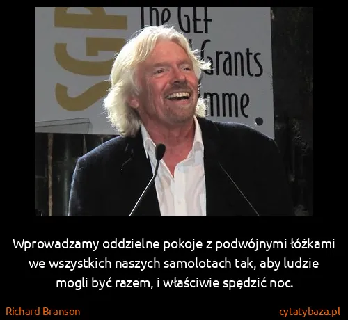 Richard Branson: Wprowadzamy oddzielne pokoje z podwójnymi łóżkami we...
