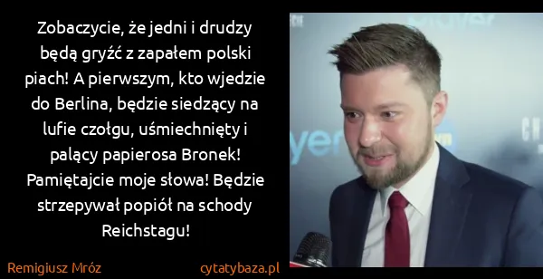 Remigiusz Mróz: Zobaczycie, że jedni i drudzy będą gryźć z zapałem...